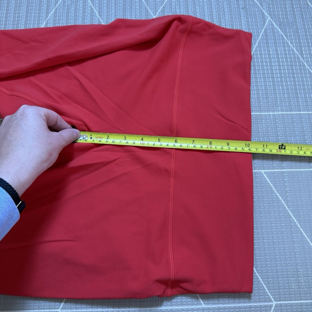 Lululemon Wunder Train High-Rise Crop 23" Coral Red 14 LW6CAMS - Picture 8 of 9